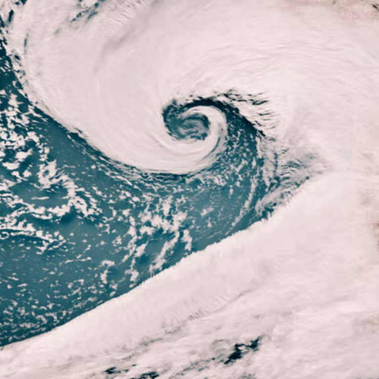 Atmospheric river forming near the West Coast of the U.S.